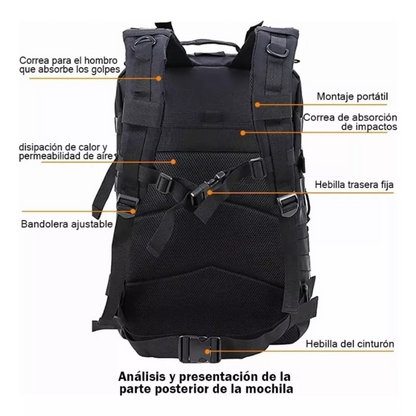 Mochila Tactica Militar 45l Impermeable